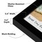 Americanflat 2.1x3.4 Mini Instant Photo Frame - Instax Mini Photo Frame - Polaroid Photo Frame - Shatter Resistant Glass - Hanging Hardware with Easel - Black